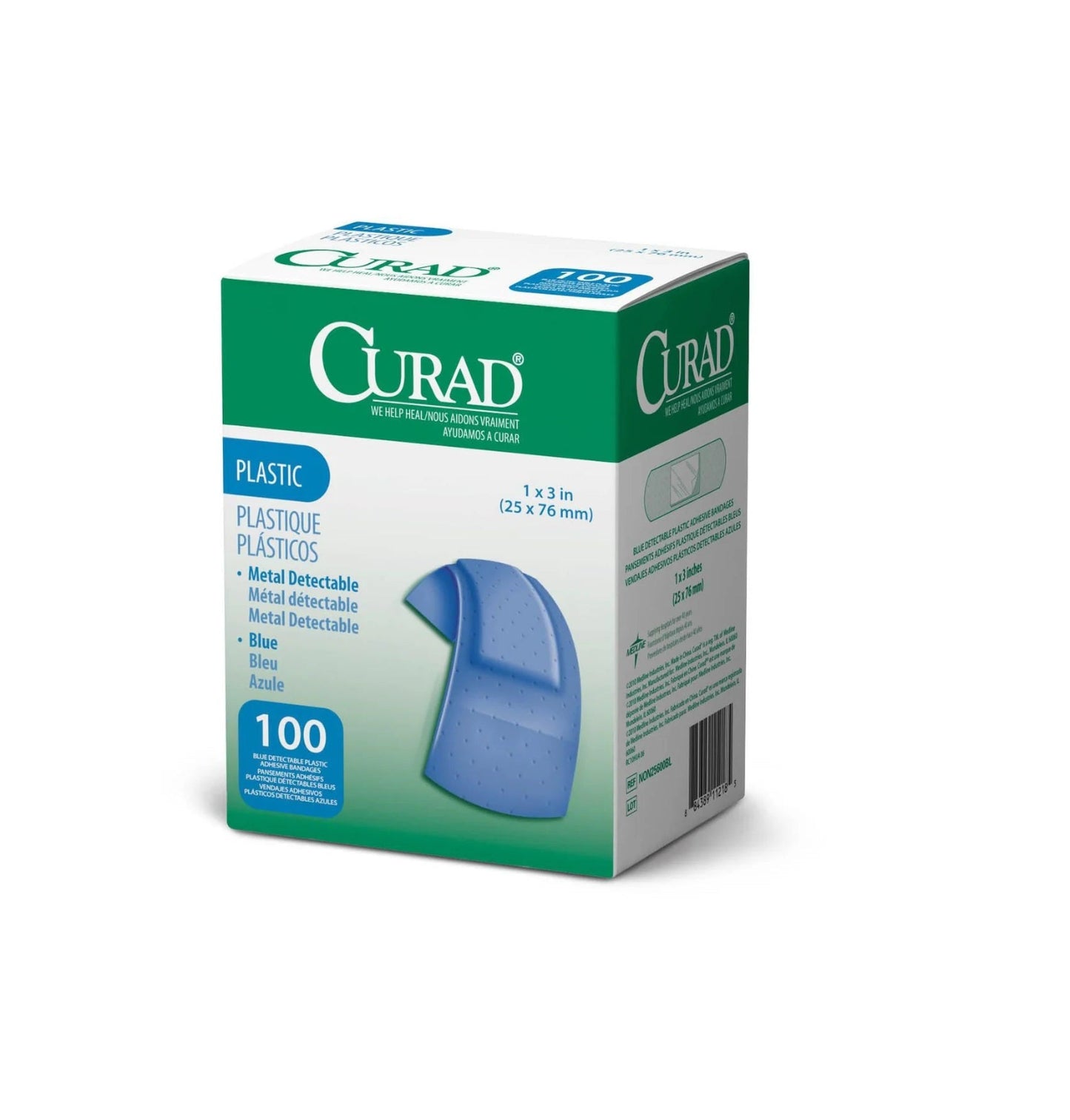 Curitas Azules Con Metal Detectable