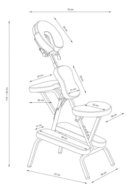 Silla de Masajes Portátil Plegable